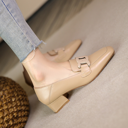 Clarisse | Damen-Mokassins mit niedrigem Absatz und elegantem Design  