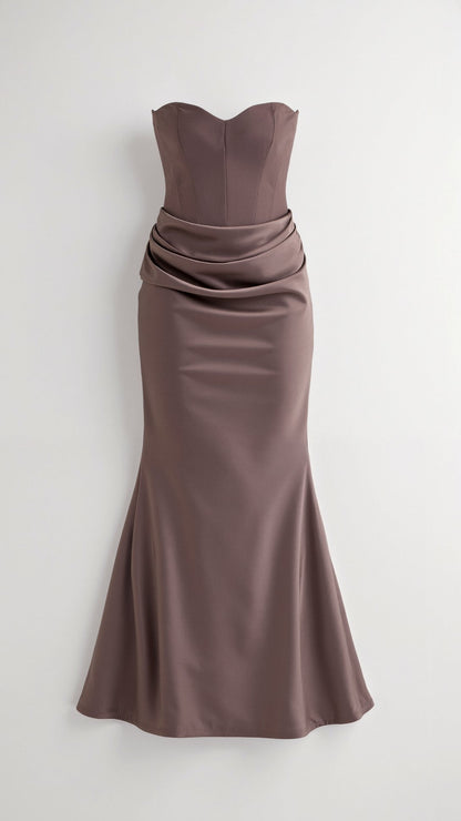 Florena | Vestido maxi de boda con silueta columna elegante para mujer