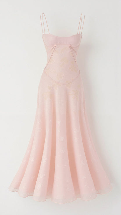 Nadia | Vestido maxi lencero para mujer invitada de boda
