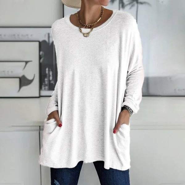 Aris | Blusa de Manga Larga con Ajuste Relajado para Mujer