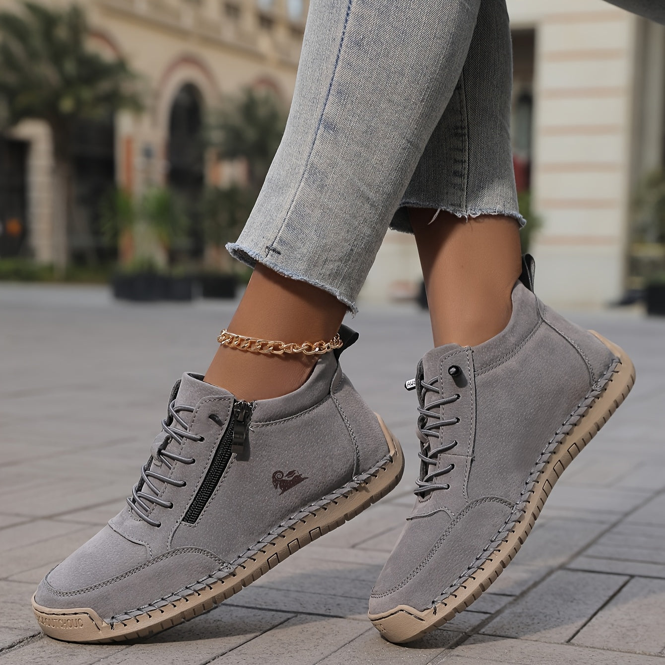 Chantal | Zapatillas deportivas elegantes de primavera para mujer con cremallera