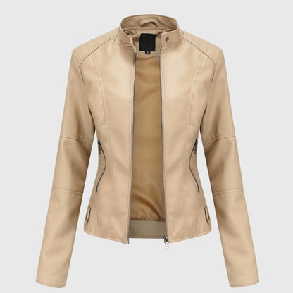 Solana | Damen-Lederjacke mit Stil und Reißverschluss  