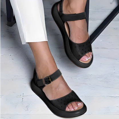 Elisa | Sandalias para mujer con suela plana y diseño abierto
