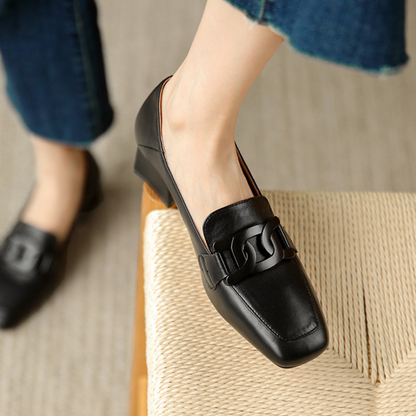 Clarisse | Damen-Mokassins mit niedrigem Absatz und elegantem Design  