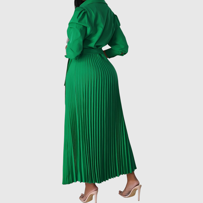 Velinas | Vestido midi plisado suave