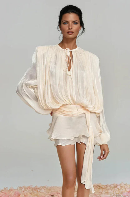 Fermina | Women's Elegant Mini Dress with Puffy Sleeves