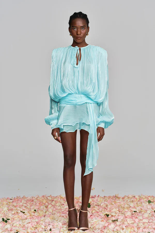 Fermina | Women's Elegant Mini Dress with Puffy Sleeves