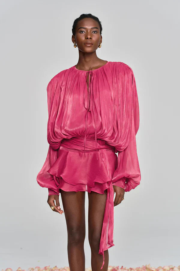 Fermina | Women's Elegant Mini Dress with Puffy Sleeves