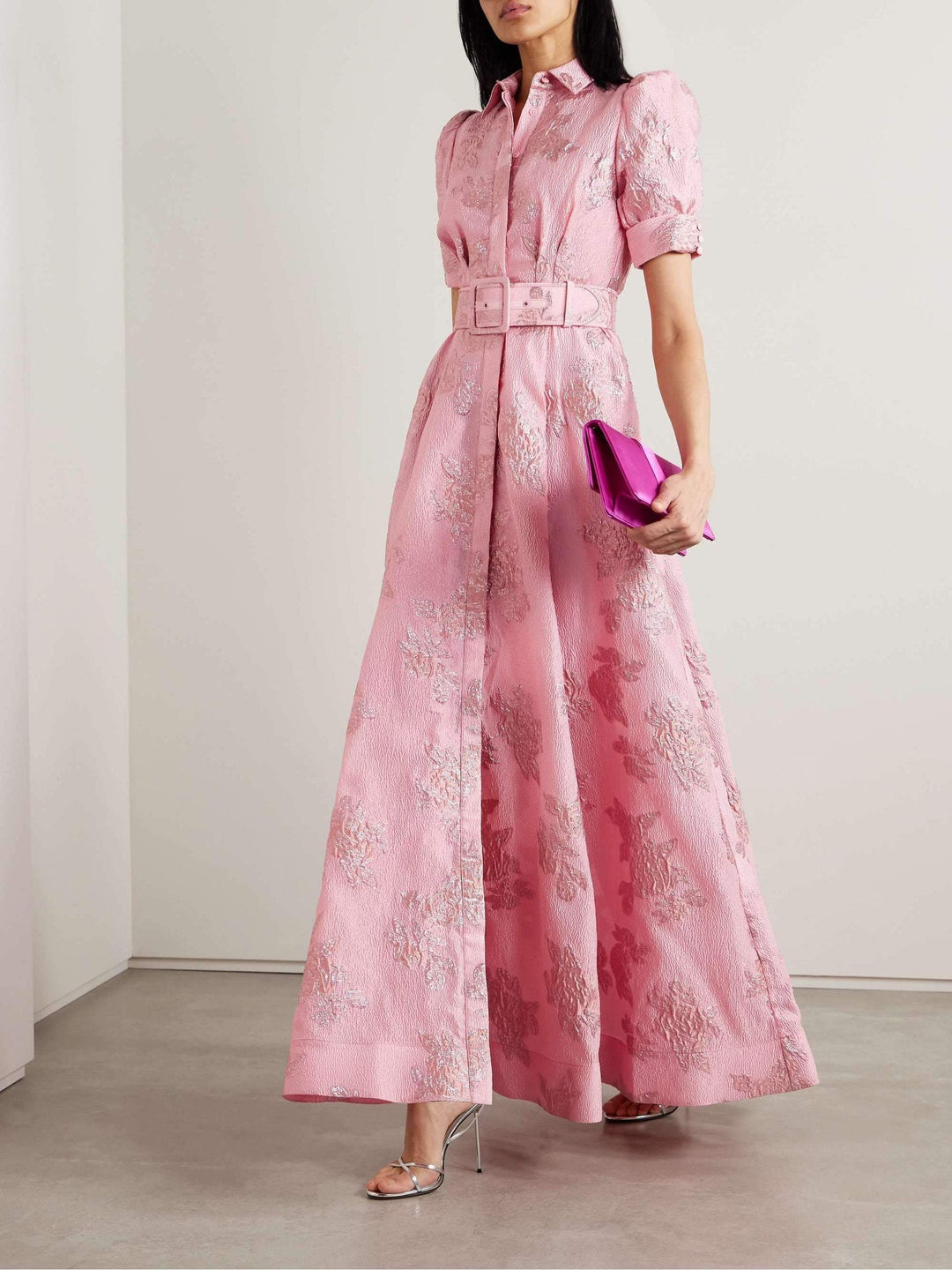 Kaira | Elegant Dress with Puff Short Sleeves