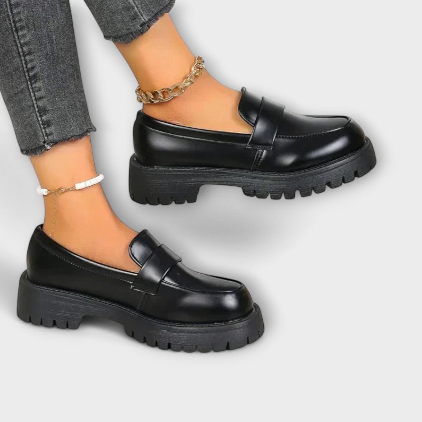 Pirela | mocasines ortopédicos con suela gruesa y diseño clásico