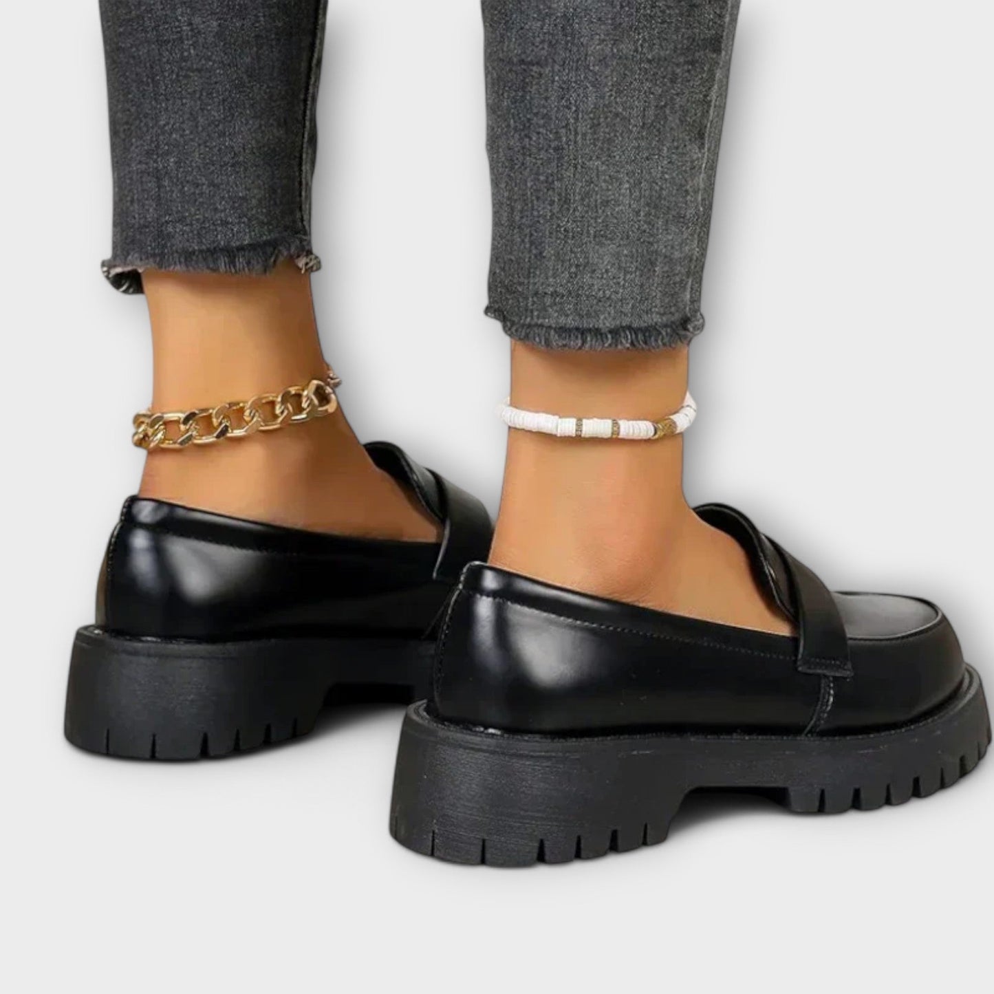 Pirela | mocasines ortopédicos con suela gruesa y diseño clásico