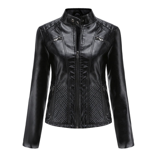 Nayeli | Chaqueta biker clásica con cremallera para mujer