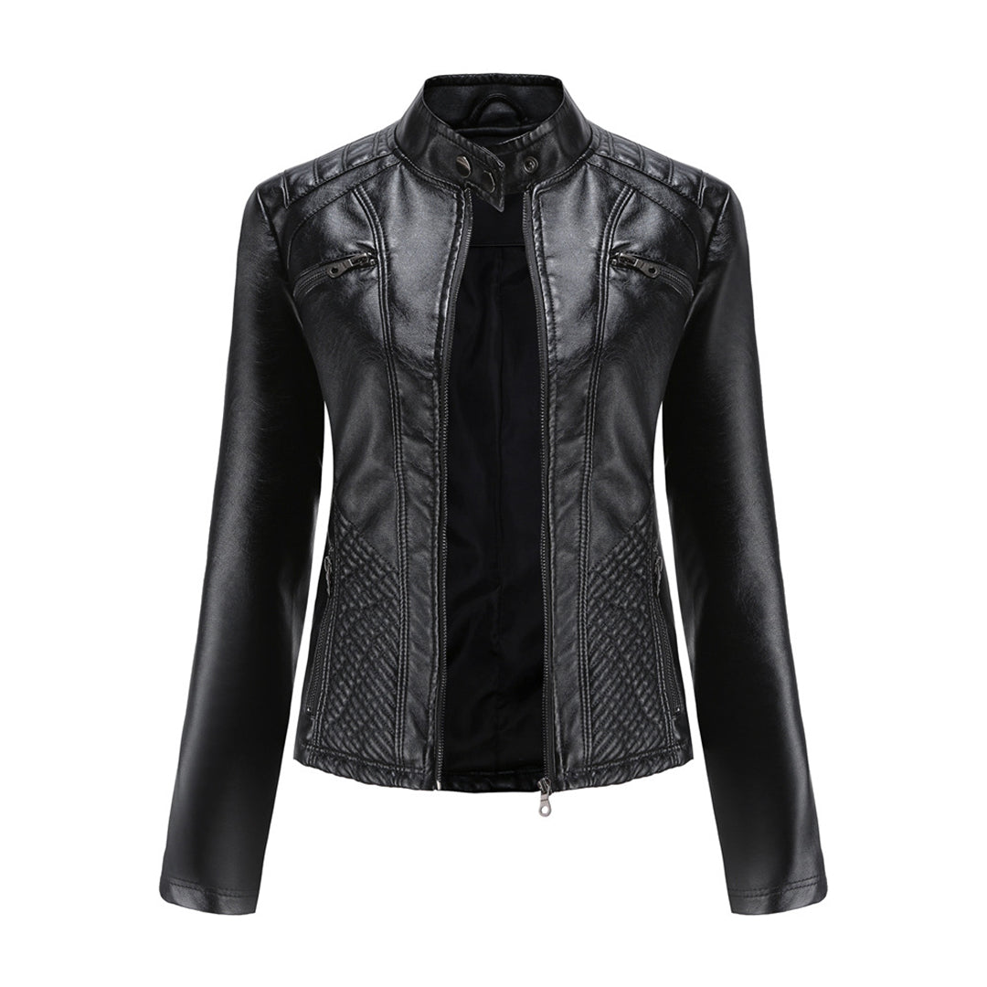 Nayeli | Chaqueta biker clásica con cremallera para mujer