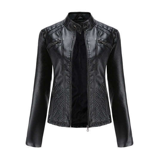 Nayeli | Chaqueta biker clásica con cremallera para mujer