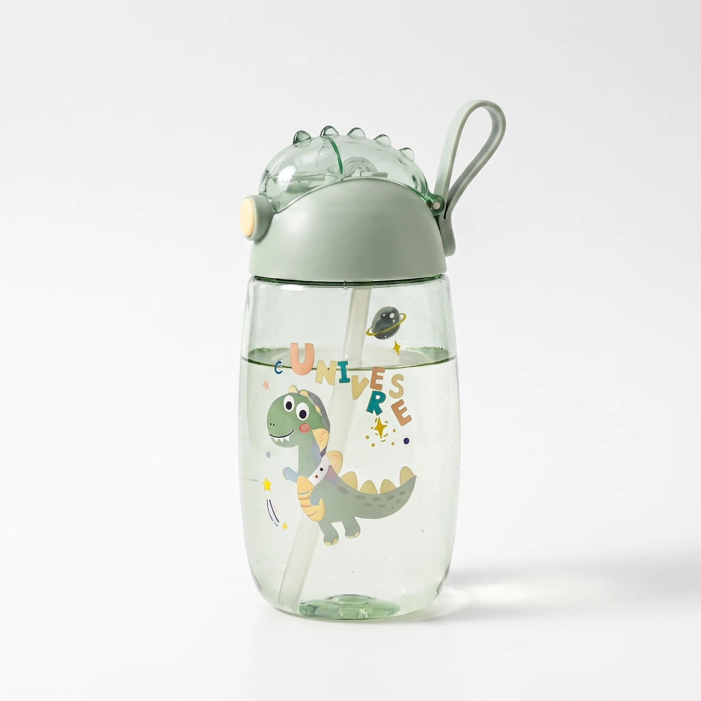 Emi | Wiederverwendbare Kinderflasche mit Dinosaurier und Strohhalm