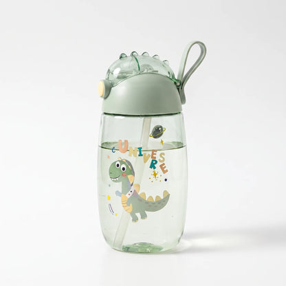 Emi | Wiederverwendbare Kinderflasche mit Dinosaurier und Strohhalm