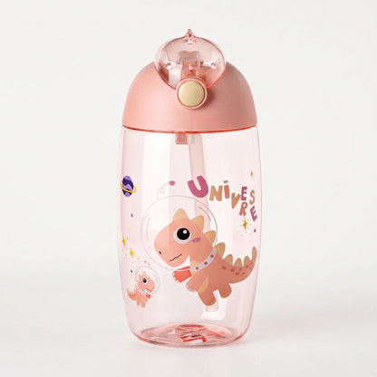 Emi | Wiederverwendbare Kinderflasche mit Dinosaurier und Strohhalm