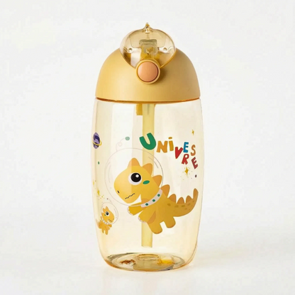 Emi | Wiederverwendbare Kinderflasche mit Dinosaurier und Strohhalm