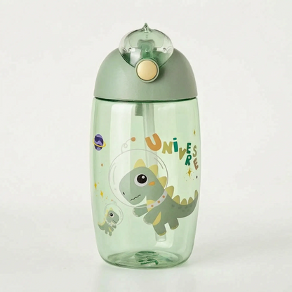 Emi | Wiederverwendbare Kinderflasche mit Dinosaurier und Strohhalm