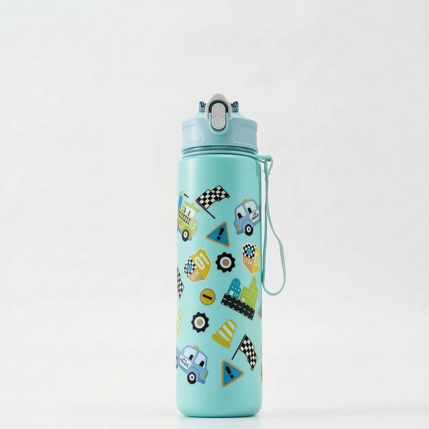 Auri | Wiederverwendbare Flasche mit Dinosauriern und Handschlaufe