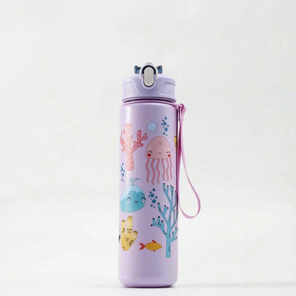 Auri | Wiederverwendbare Flasche mit Dinosauriern und Handschlaufe