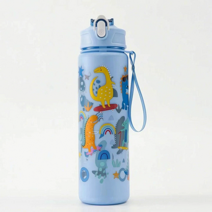 Auri | Wiederverwendbare Flasche mit Dinosauriern und Handschlaufe