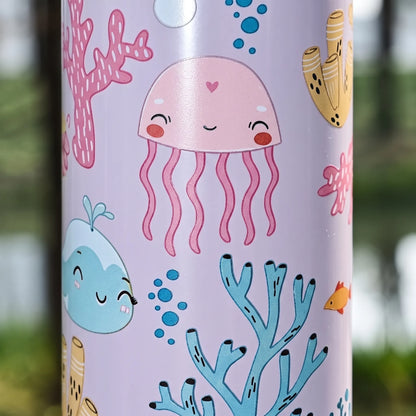 Auri | Wiederverwendbare Flasche mit Dinosauriern und Handschlaufe