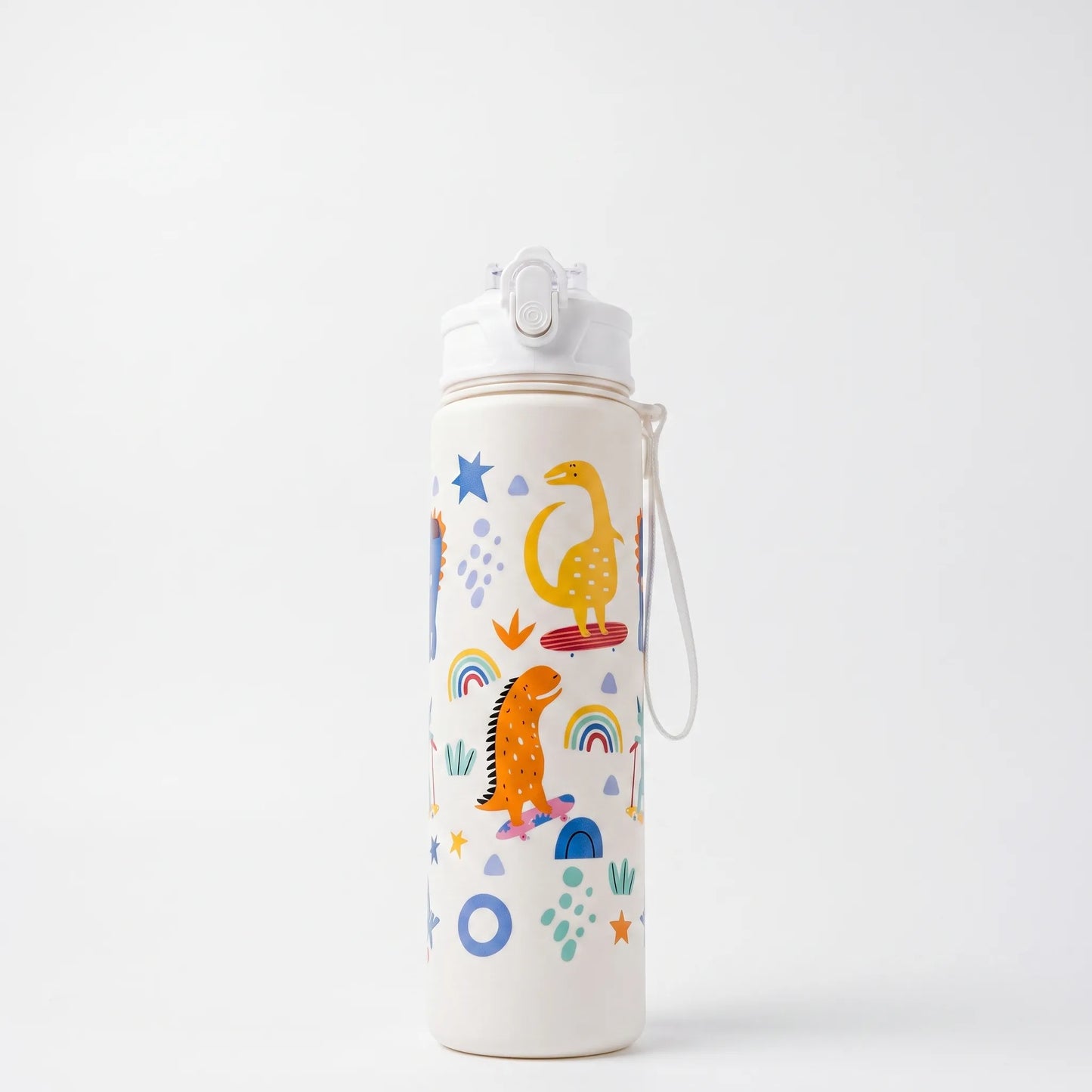 Auri | Wiederverwendbare Flasche mit Dinosauriern und Handschlaufe