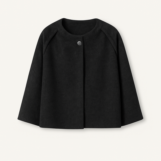 Naroa | Chaqueta de mujer de corte recto con cuello redondo | Moderno