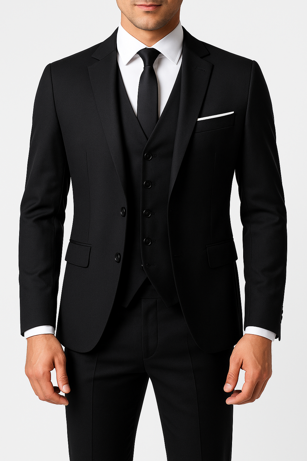 Albino | Elegante traje de tres piezas para hombre con chaqueta | Clásico