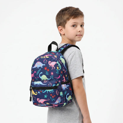 Lior | Mochila infantil con estampado de dinosaurios coloridos