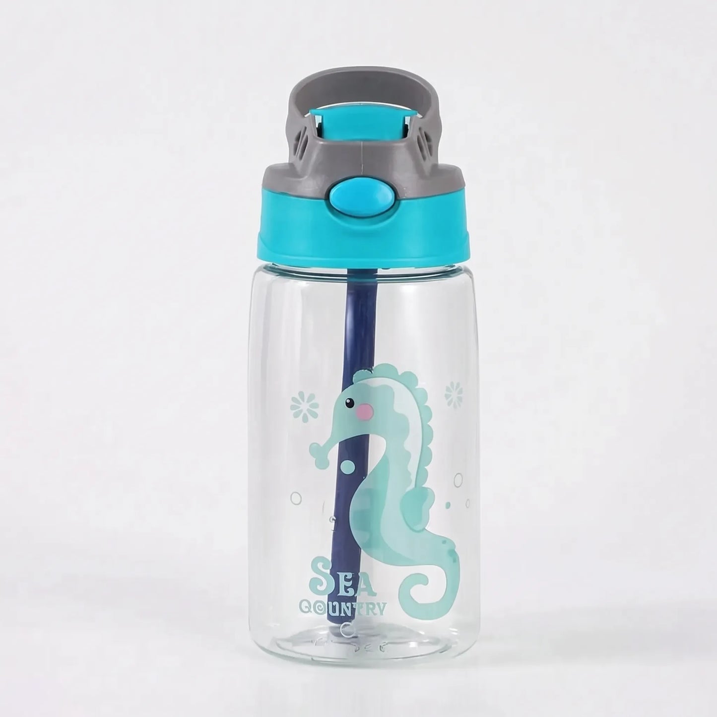 Kimi | Botella infantil con tapa abatible y pajita integrada