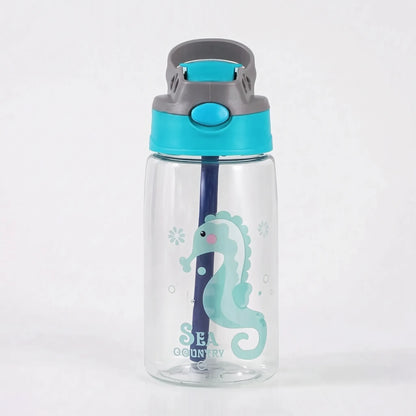 Kimi | Botella infantil con tapa abatible y pajita integrada