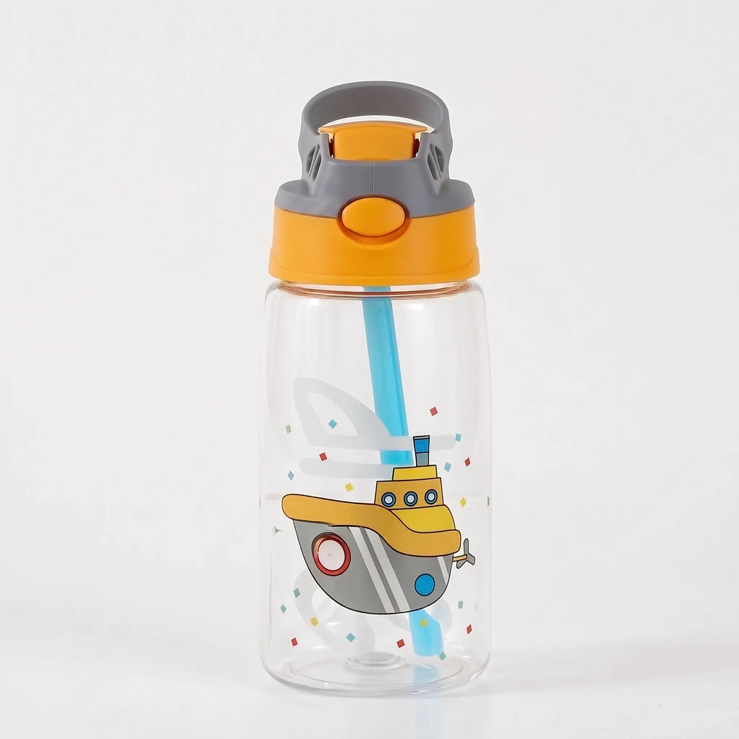 Kimi | Botella infantil con tapa abatible y pajita integrada