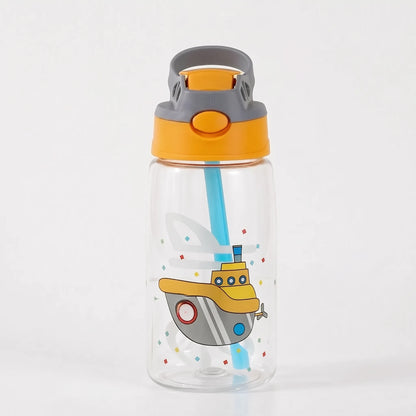 Kimi | Botella infantil con tapa abatible y pajita integrada
