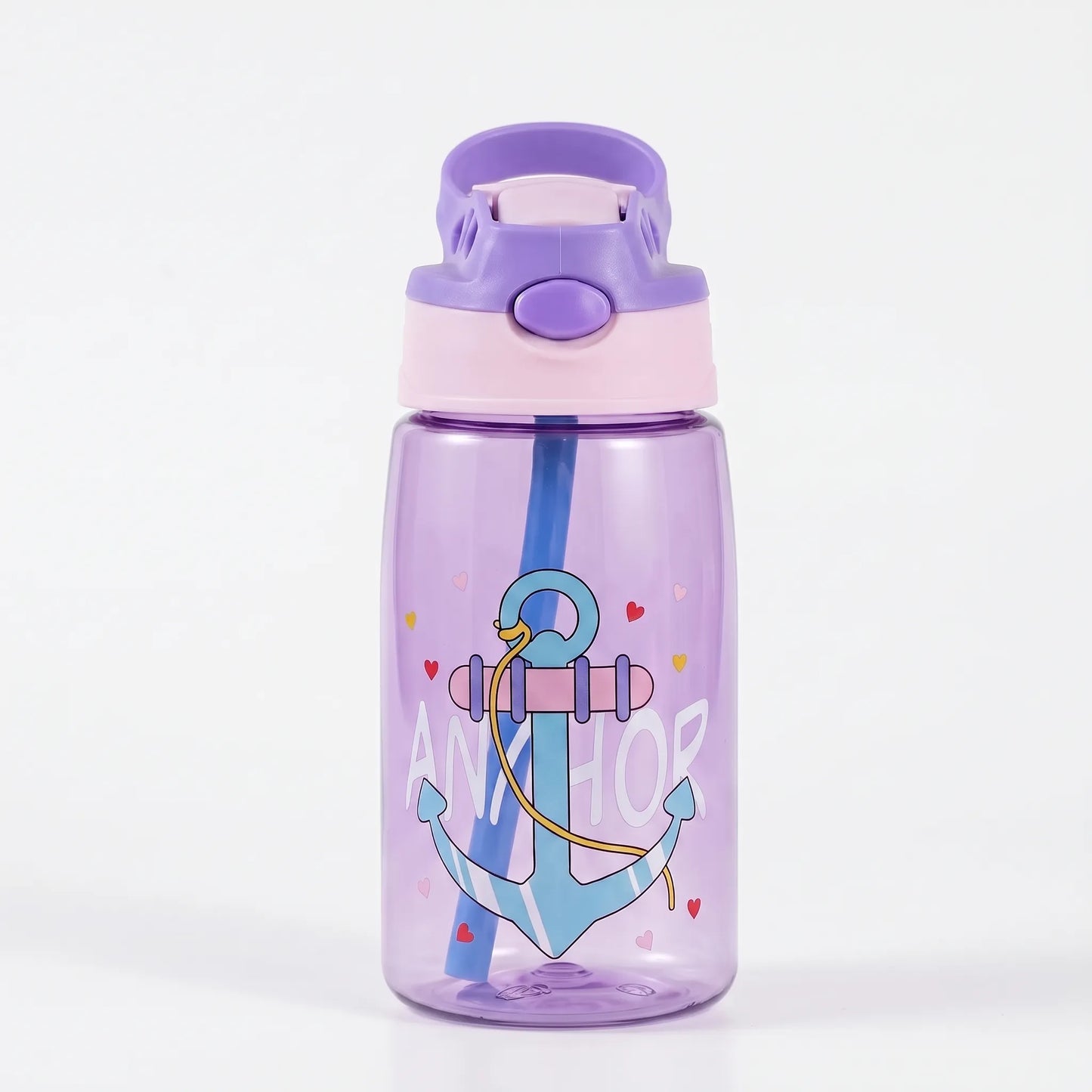 Kimi | Botella infantil con tapa abatible y pajita integrada