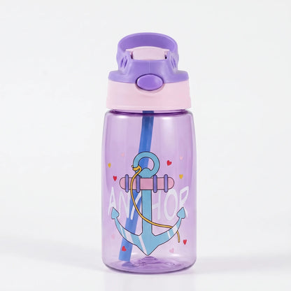 Kimi | Botella infantil con tapa abatible y pajita integrada