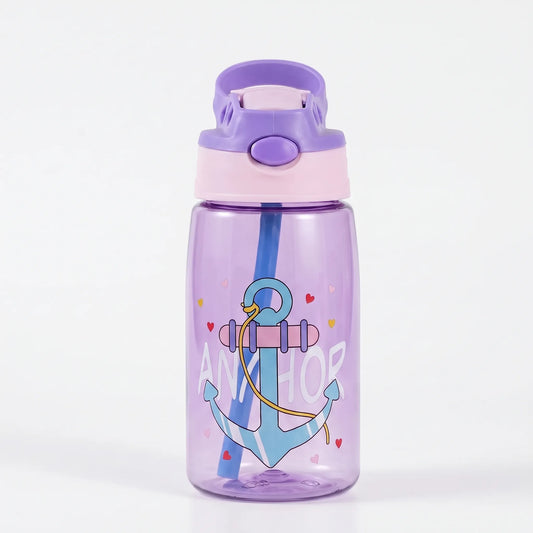 Kimi | Botella infantil con tapa abatible y pajita integrada