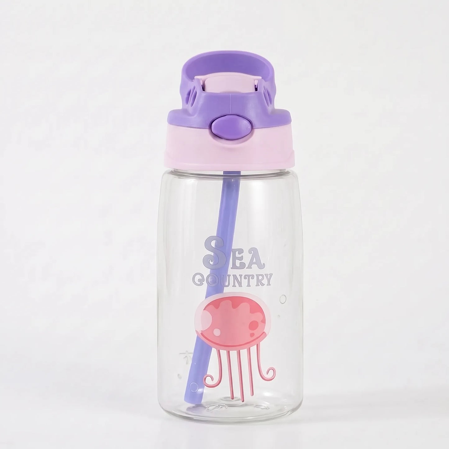 Kimi | Botella infantil con tapa abatible y pajita integrada