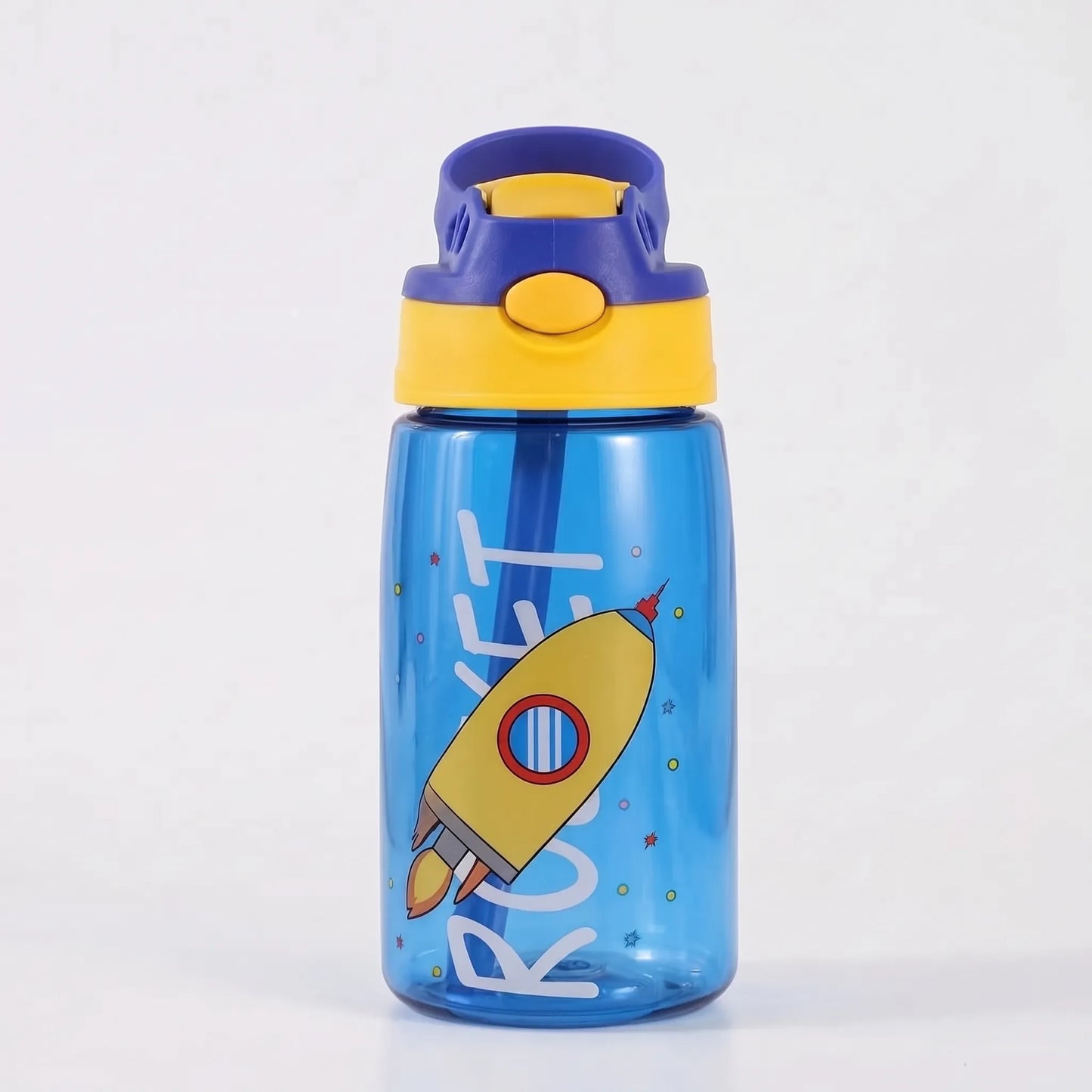 Kimi | Botella infantil con tapa abatible y pajita integrada