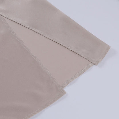 Isabel | Vestido satinado estilo Ibiza con abertura lateral