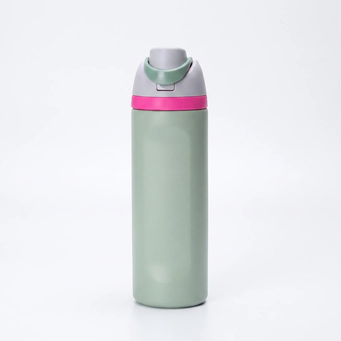 Delfina | Botella térmica cilíndrica con tapa abatible aislada