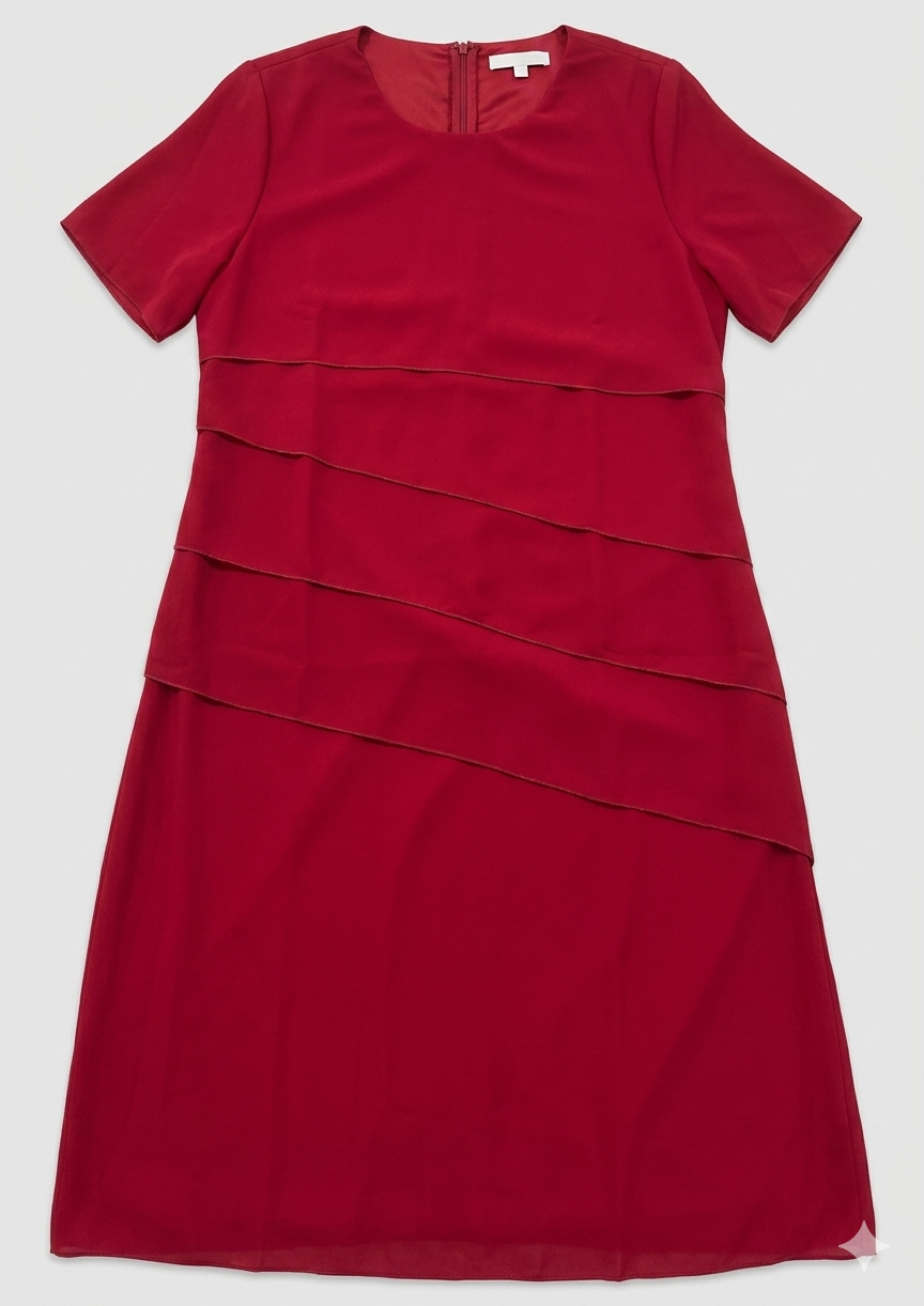 Marta | Vestido elegante para mujer con diseño de capas frontales