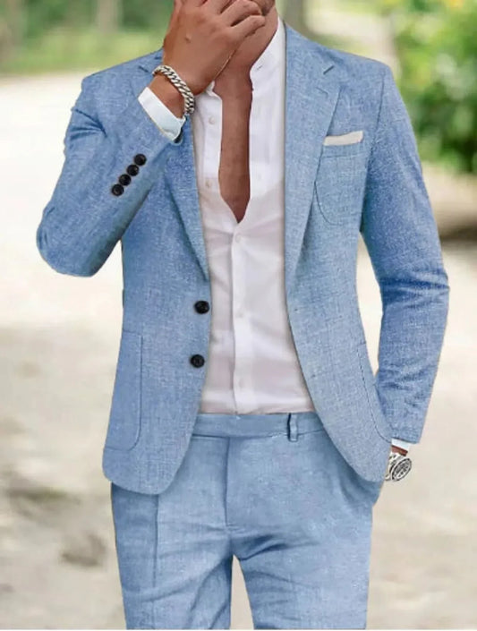 Dante | Traje formal de boda para hombre con dos botones y diseño clásico