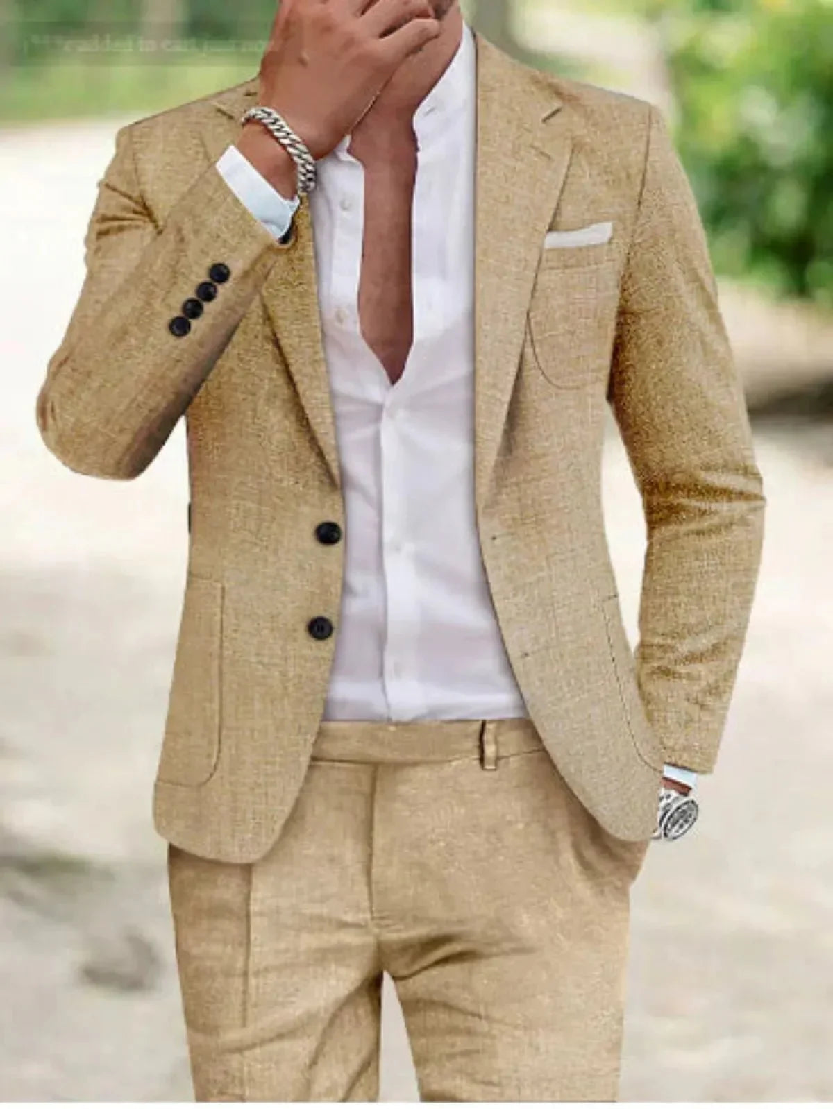 Dante | Traje formal de boda para hombre con dos botones y diseño clásico