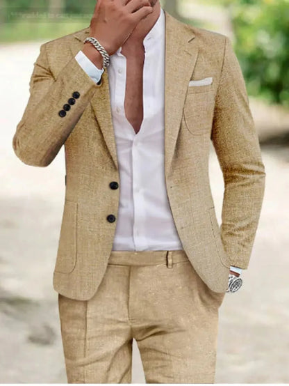 Dante | Traje formal de boda para hombre con dos botones y diseño clásico