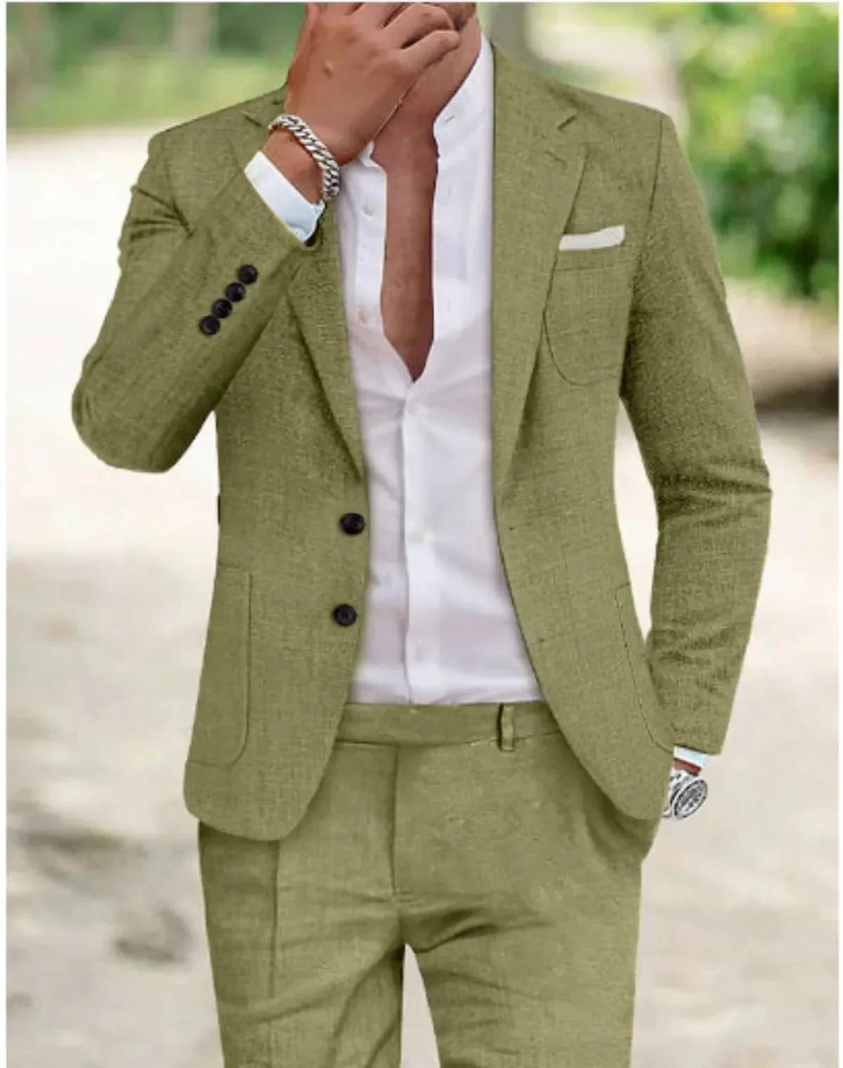 Dante | Traje formal de boda para hombre con dos botones y diseño clásico
