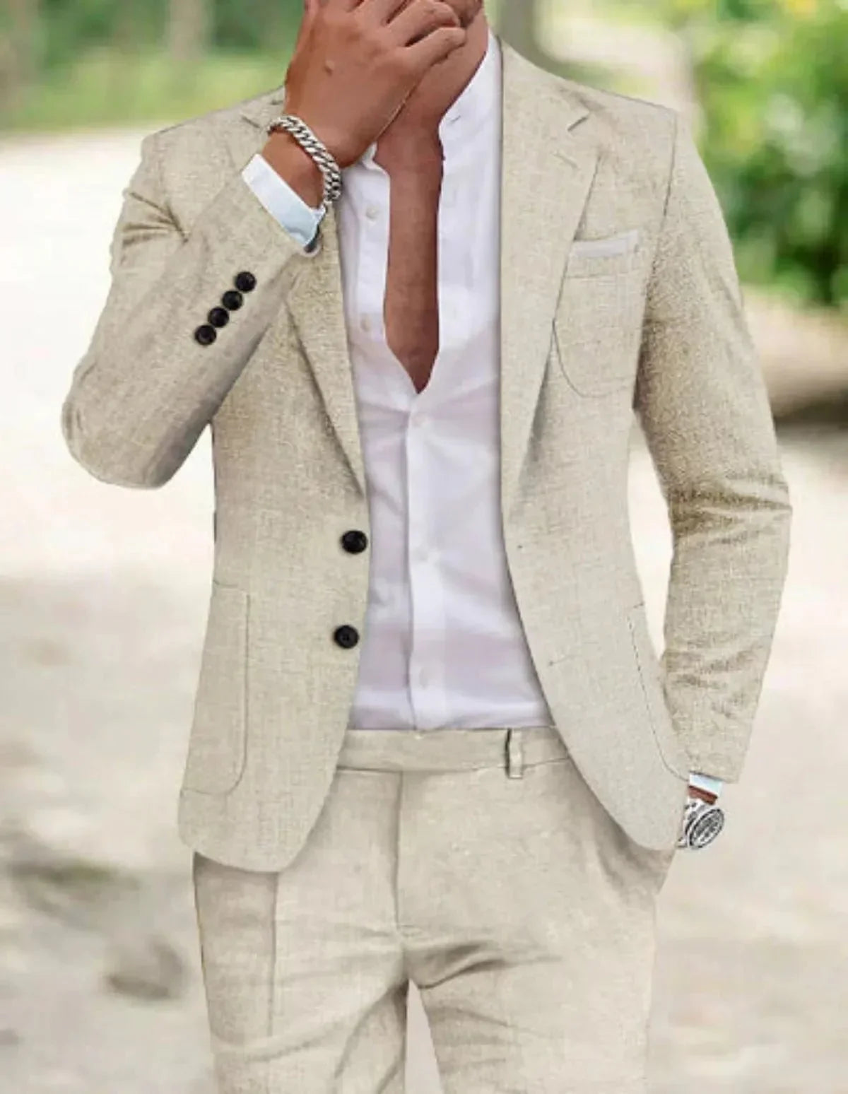 Dante | Traje formal de boda para hombre con dos botones y diseño clásico