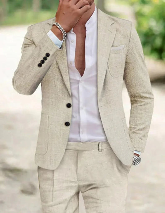 Dante | Traje formal de boda para hombre con dos botones y diseño clásico