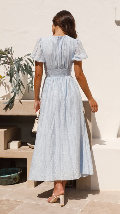 Candelaria | Robe maxi bohème avec décolleté en V et boutons